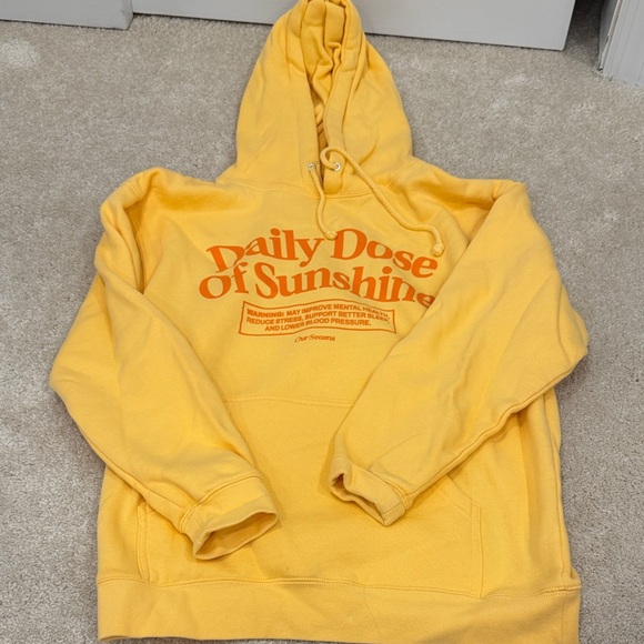 Orange Sunshine Hoodie with Orange Text - Picture 1 of 3